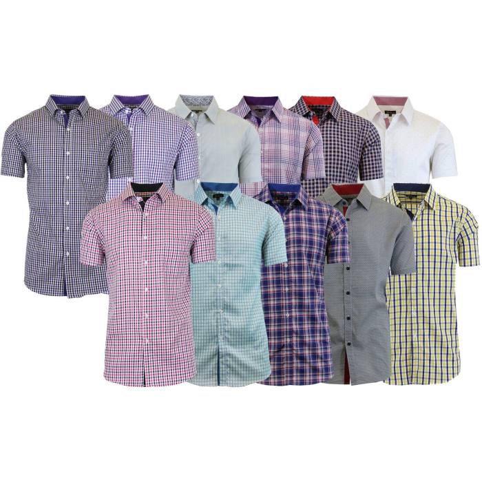 Patterned dress shirts for men