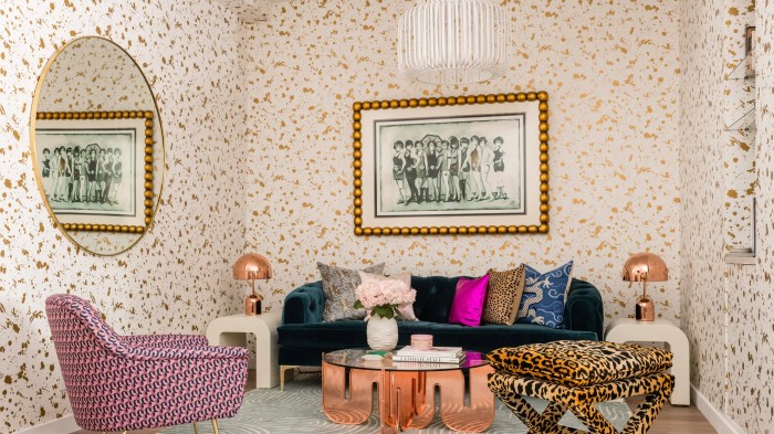 How to decorate a modern maximalist media room