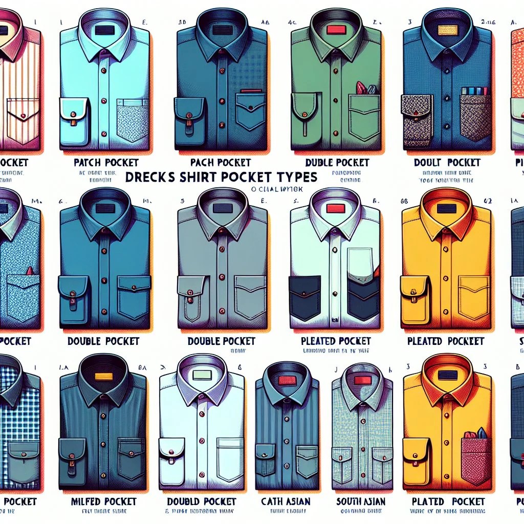 Mens dress shirt pocket styles