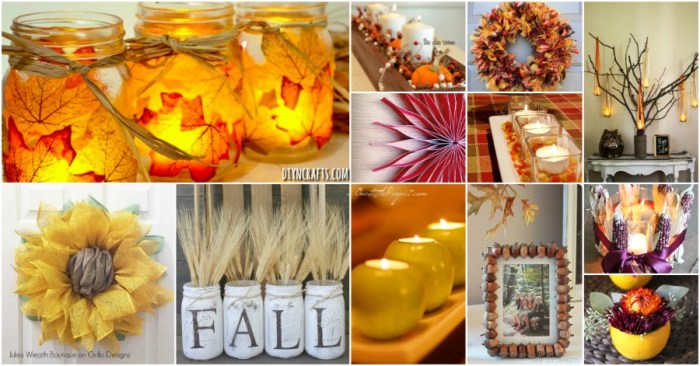 Autumn decor decorations diy