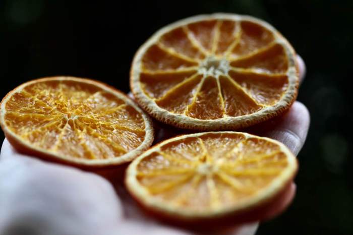 How to make dehydrated orange slices for decoration