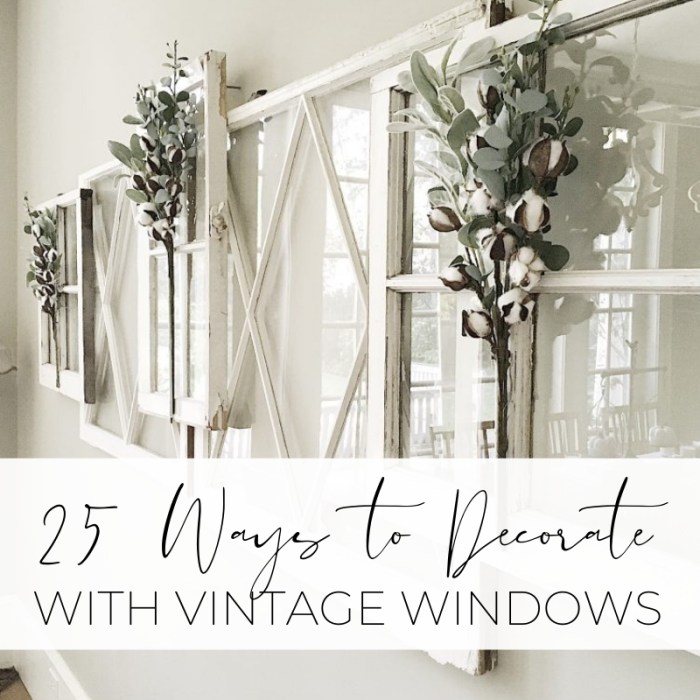 How to decorate old window for wedding reception